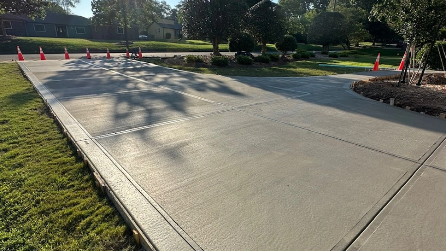 installed concrete